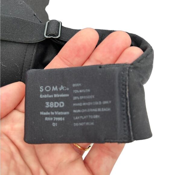 Soma Enbliss black wireless bra 38DD - Picture 7 of 7